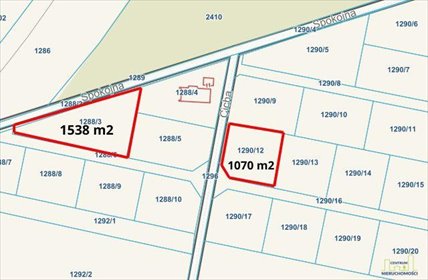 Polecam działkę 1070 m² pod wymarzony dom w Kębłowie, las, media działka Kębłowo, Cicha