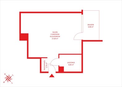 Do sprzedania przestronne mieszkanie 34,43 m² w nowoczesnym osiedlu Brzeźno mieszkanie Gdańsk, Brzeźno, Bogumiła Kobieli