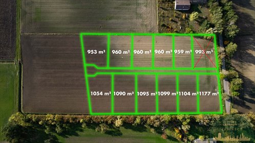 działka na sprzedaż 959m2 działka Elżbiecin