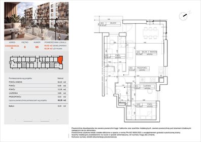 mieszkanie na sprzedaż 62m2 mieszkanie Bydgoszcz, Bielawy, Jana Karola Chodkiewicza