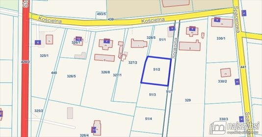 działka na sprzedaż 1038m2 działka Krępsko, Centrum