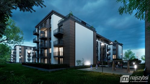 Na sprzedaż nowoczesne mieszkanie 25 m² z ogrodem i tarasem mieszkanie Stargard, Pyrzyckie, ŻYBUŁTOWSKIEJ