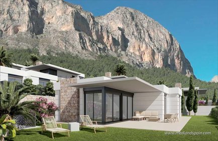 Nowoczesna willa z panoramicznymi widokami w Polop dom Polop