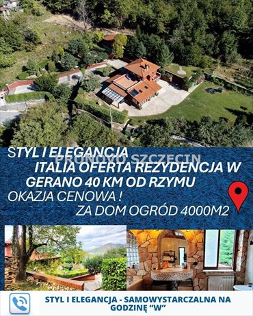 Rezydencja 150 m2 z ogrodem i domkiem gościnnym dom Gerano, Włochy