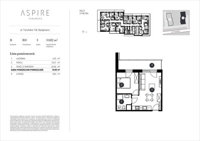 mieszkanie na sprzedaż 36m2 mieszkanie Bydgoszcz, Toruńska