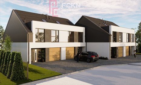 Nowoczesny segment z ogródkiem, garaż, 127 m², Kępa dom Kępa