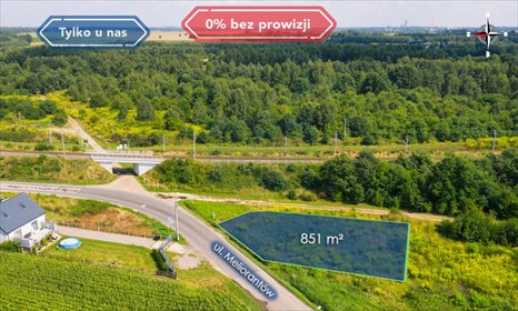 działka na sprzedaż 851m2 działka Częstochowa, Aniołów, Meliorantów