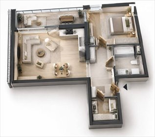 Tychy 52,25 m² z loggią i aneksem - polecam! mieszkanie Tychy, Żorska