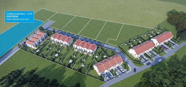 Działka budowlana 4110 m² z mediami przy drodze asfaltowej działka Magnice