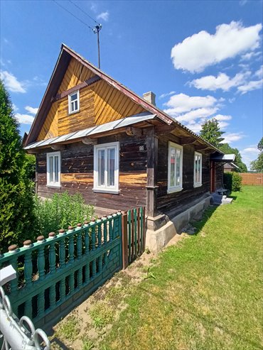 Urokliwe siedlisko z domem z bala 70 m2. dom Ploski