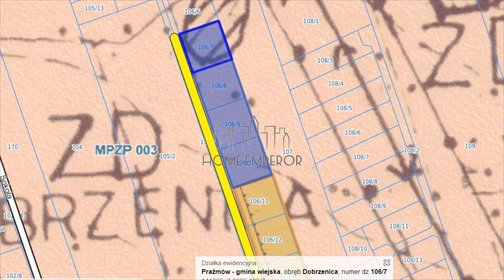 działka na sprzedaż 1020m2 działka Dobrzenica, Jaskółcza