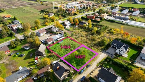 Działka budowlana z usługami w Różynach, 794 m2 działka Różyny, Sadowa