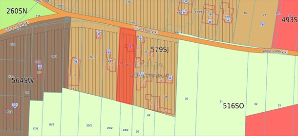 Działka 978 m² w Warszawie (media przy działce) działka Warszawa, Bielany, Radiowo, Loteryjki