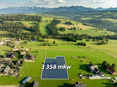 Działka budowlana z widokiem na góry, MPZP, 3358 m² działka Nowotarski
