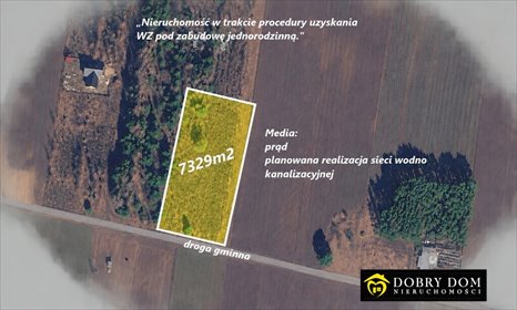 Działka 7329 m² pod zabudowę w Ogrodniczkach zapraszam działka Ogrodniczki