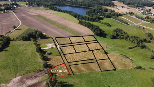 Polecam działkę 1050 m² w Kamieniu z widokiem na jezioro działka Kamień, Łekno