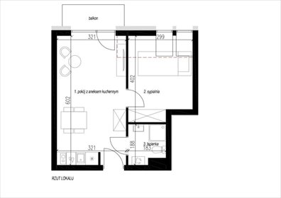 Sprzedam nowoczesny apartament 32,75 m² z balkonem w Karpaczu mieszkanie Karpacz