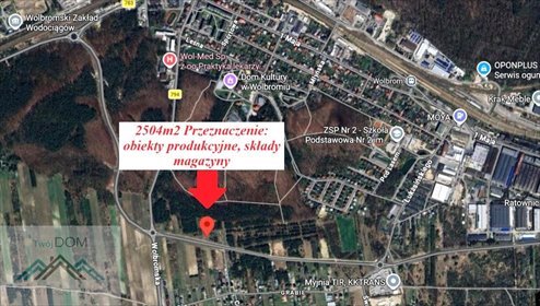 Zapraszam do zakupu działki przemysłowej 2504 m² przy obwodnicy Wolbromu działka Chełm