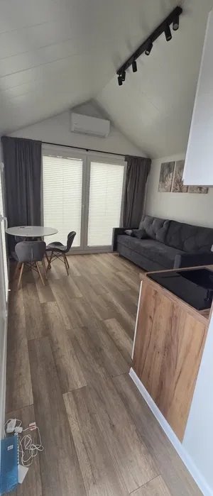 Nowy 35m2 dom z tarasem, parkingiem i ogrodzeniem dom Rybie, Rybie