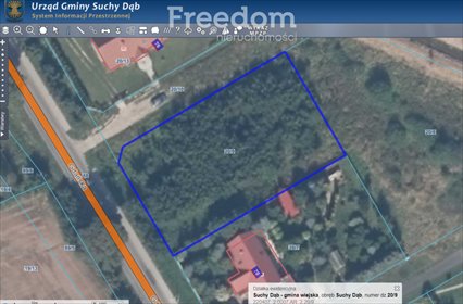 Działka 1495 m² w Suchym Dąbie (media, plan zagospodarowania) działka Suchy Dąb, Gdańska