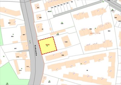 działka na sprzedaż 797m2 działka Szczecin, Krakowska