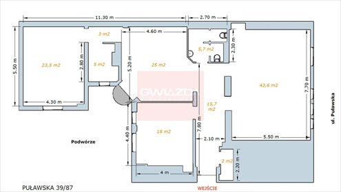 lokal użytkowy na wynajem 142m2 lokal użytkowy Warszawa, Mokotów