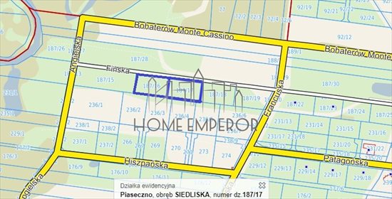 Działka 1600 m² pod zabudowę jednorodzinną z mediami. działka Siedliska, Fińska