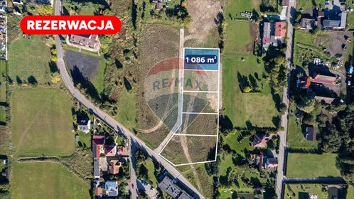 działka na sprzedaż 1086m2 działka Mścice, Koszalińska