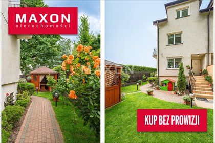 Przestronny bliźniak 7 pokoi, garaż, Wilanów dom Warszawa, Wilanów, Królewicza Jakuba