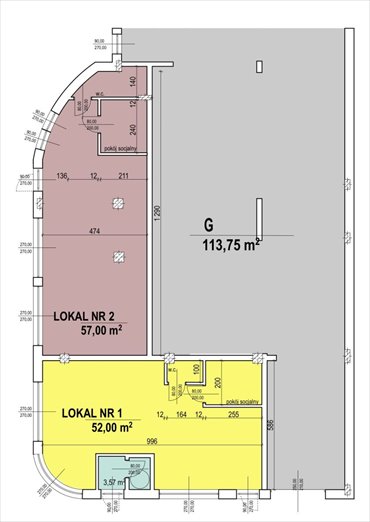 lokal użytkowy na sprzedaż 109m2 lokal użytkowy Łódź, Widzew, Wysoka