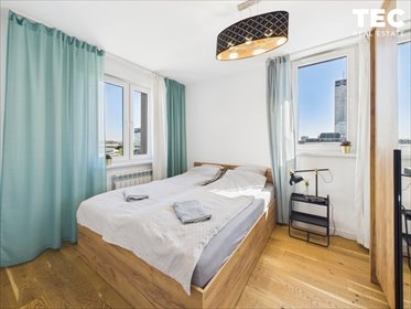 Widok z 13. piętra! 38m² w centrum Katowic mieszkanie Katowice, Śródmieście, Aleja Wojciecha Korfantego