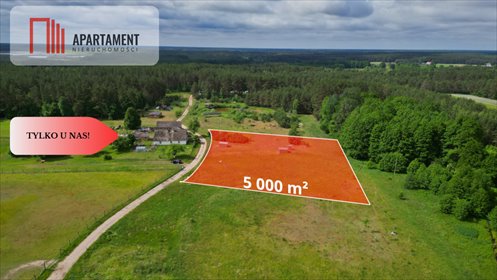 Działka 5000 m² z lasem i jeziorem - polecam działka Bukowiny