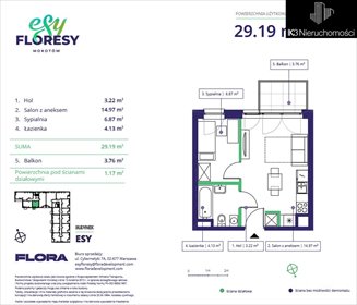 Nowoczesne 2-pokojowe mieszkanie z balkonem na Mokotowie polecam! mieszkanie Warszawa, Mokotów, Cybernetyki