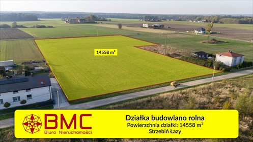 Do sprzedania działka 14 558 m² pod zabudowę i rolnictwo działka Strzebiń, Łazy, Kołłątaja