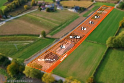 Działka budowlana 8 arów w Bosutowie - polecam! działka Bosutów