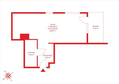 Przestronne 35,73 m2 w nowoczesnym osiedlu Brzeźno mieszkanie Gdańsk, Brzeźno, Bogumiła Kobieli
