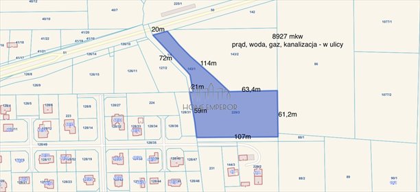działka na sprzedaż 9000m2 działka Nowe Boryszewo