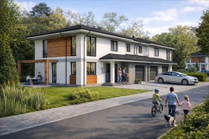 Nowoczesny dom 157 m² z prywatnym ogrodem i garażem dom Kąck