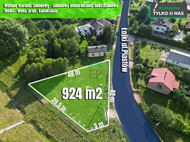Działka budowlana 924 m² w Łojkach - polecam działka Łojki