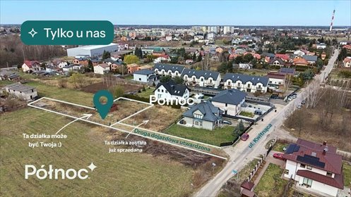 Działka 1096 m² w Starych Lipinach, media, cicha okolica - polecam! działka Stare Lipiny, Kwitnąca