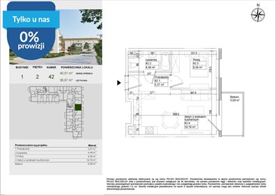 Na sprzedaż przestronne 2-pokojowe mieszkanie 39 m² w Osielsku mieszkanie Osielsko, Aleja Adama Mickiewicza