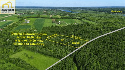 Duża działka 8 400 m² pod dom, sad i rekreację działka Oblasy