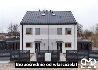Nowoczesny bliźniak 129 m² z dużym ogrodem i jasną strefą dzienną dom Mościska