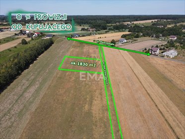 działka na sprzedaż 1830m2 działka Kłobuck, Równoległa