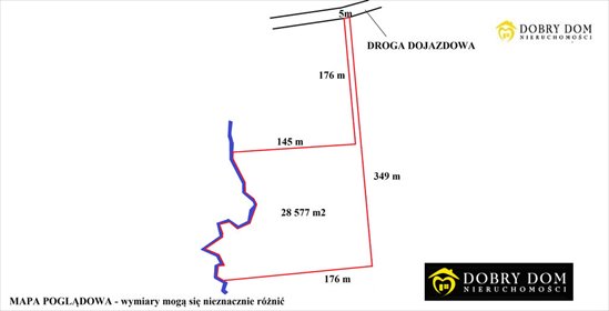 Przestronna działka 1 ha w Rakówku blisko jeziora Mauda - polecam! działka Rakówek