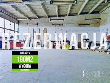 magazyn na wynajem 190m2 magazyn Białystok, Wygoda