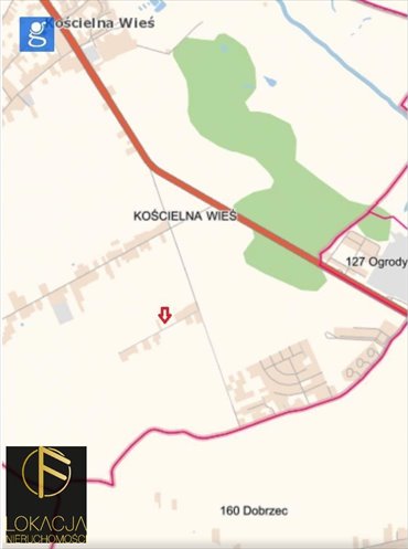 działka na sprzedaż 2000m2 działka Kościelna Wieś