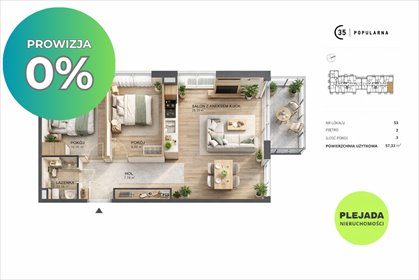 mieszkanie na sprzedaż 57m2 mieszkanie Warszawa, Włochy