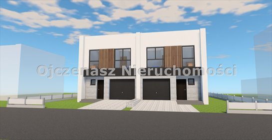 Nowoczesny dom bliźniaczy 107 m2 z garażem i ogrodem. dom Bydgoszcz, Czyżkówko