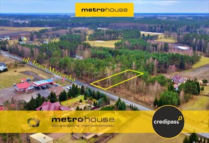 Na sprzedaż działka 1747 m² z mediami w Kadzidle działka Kadzidło, Trasa Mazurska